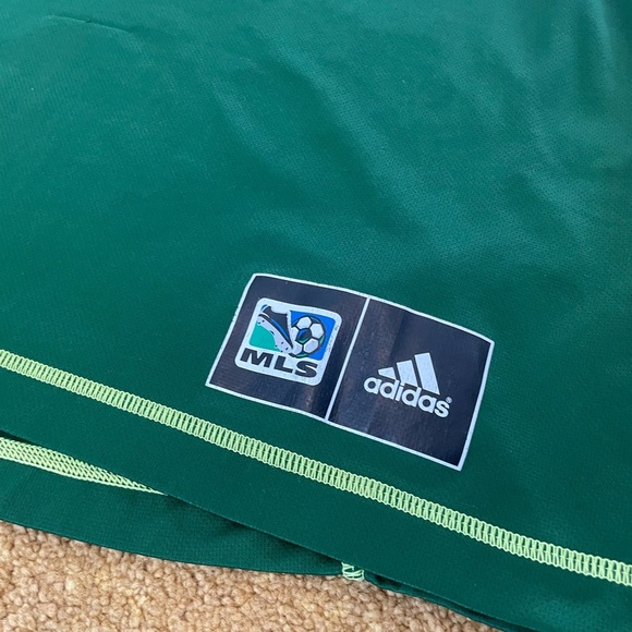 Adidas Portland Timbers Jersey Mens Size 2XL Short Sleeve Green MLS Soccer Sport - Picture 2 of 4